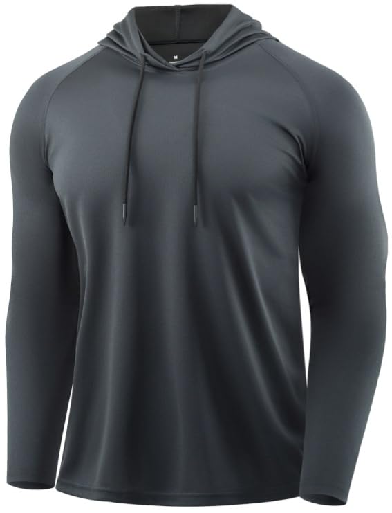 Men's Quick-Dry Long Sleeve Training Hoodie for Running & Gym
