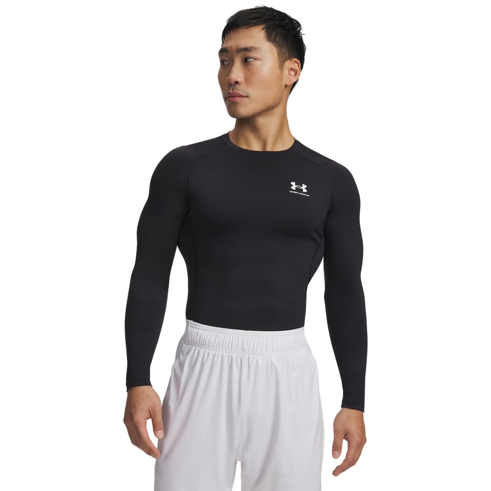 Men's HeatGear Long-Sleeve Compression Shirt for Training & Running