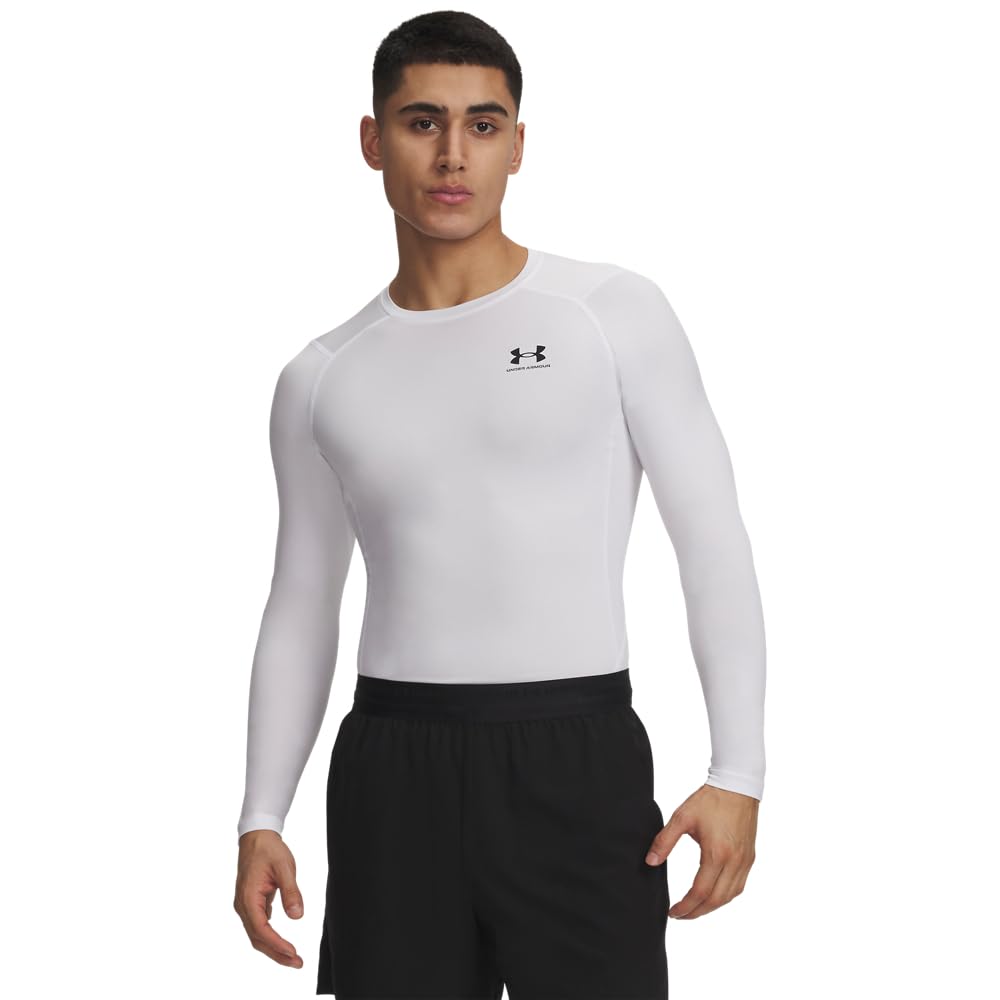 Men's HeatGear Long-Sleeve Compression Shirt for Training & Running