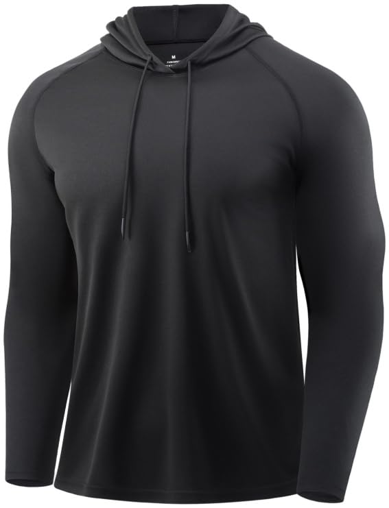 Men's Quick-Dry Long Sleeve Training Hoodie for Running & Gym