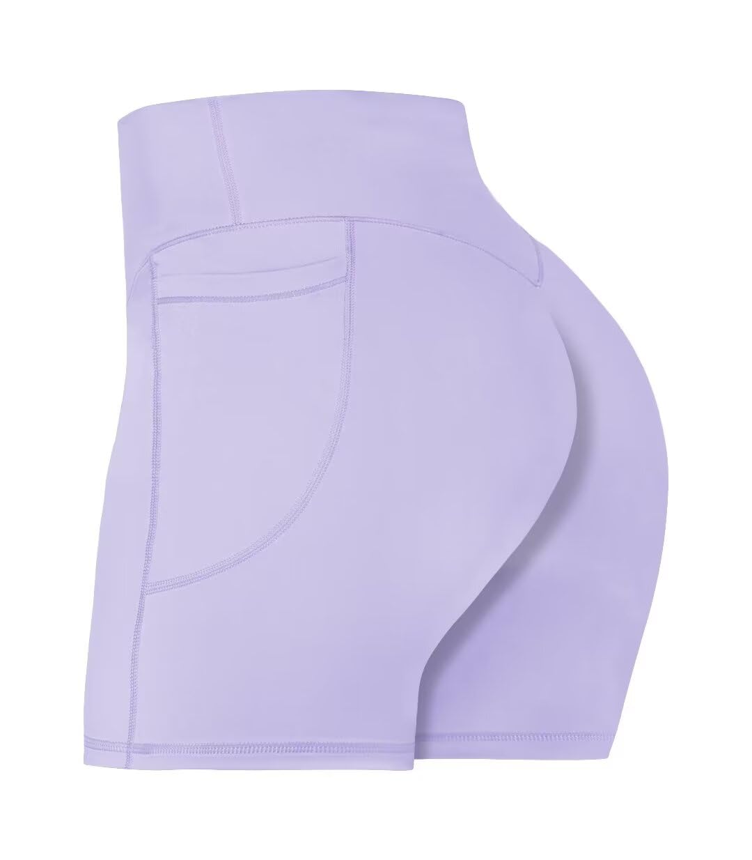 Sunzel No Front Seam Biker Shorts for Women with Pockets, Yoga Workout Gym Bike Shorts with Tummy Control