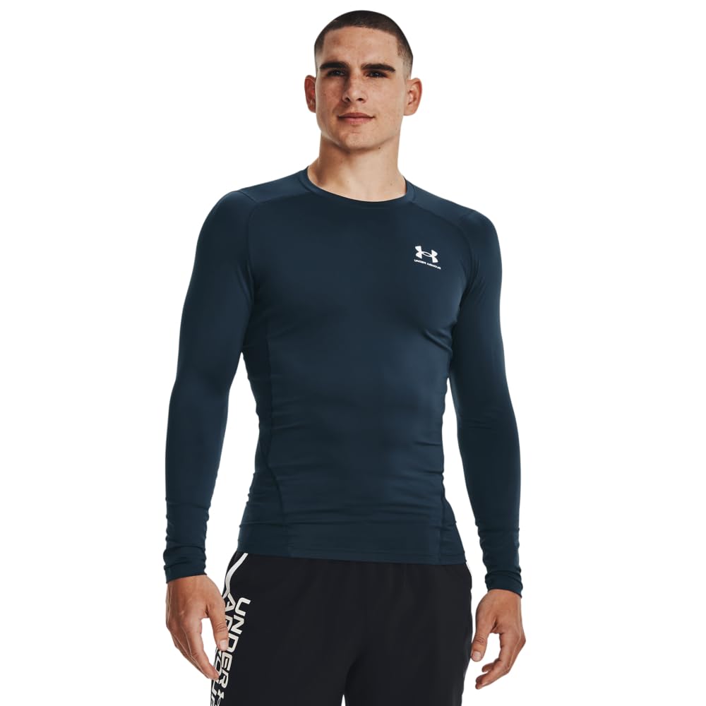 Men's HeatGear Long-Sleeve Compression Shirt for Training & Running