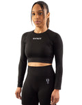 BYATHLETE Strong Start Seamless Long Sleeve Crop Top
