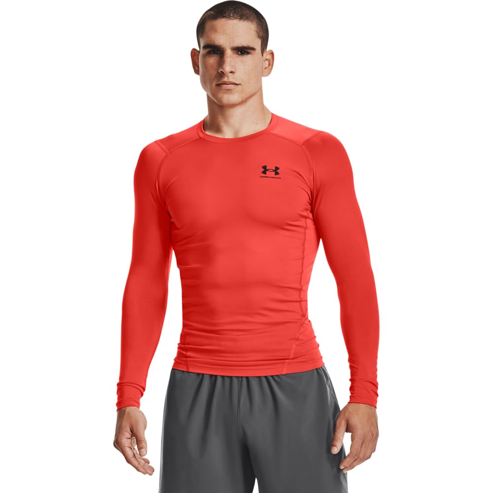 Men's HeatGear Long-Sleeve Compression Shirt for Training & Running