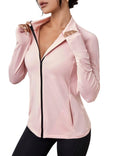 FACDIBY Lightweight Athletic Pullover Jacket for Women Zip Up Long Sleeve Running Shirts