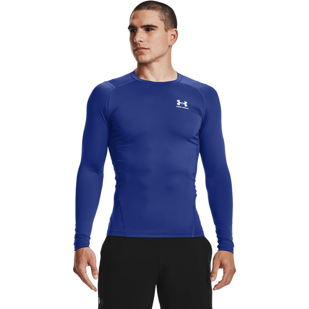 Men's HeatGear Long-Sleeve Compression Shirt for Training & Running