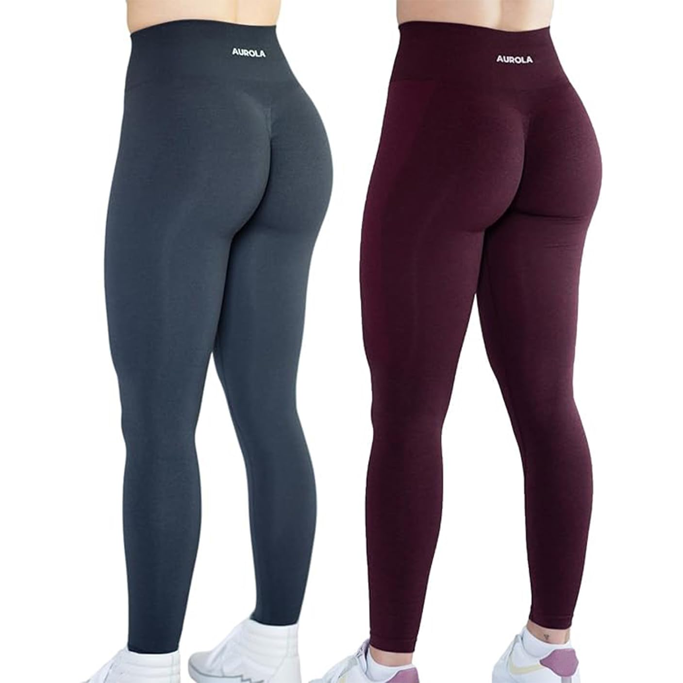 AUROLA Workout Leggings for Women Seamless Scrunch Tights Tummy Control Gym Fitness Girl Sport Active Yoga Pants