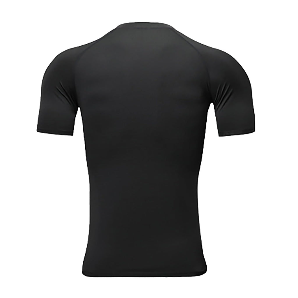 Men's Short Sleeve Compression Shirts Cool Dry Athletic Workout Tops Moisture Wicking Muscle Fit