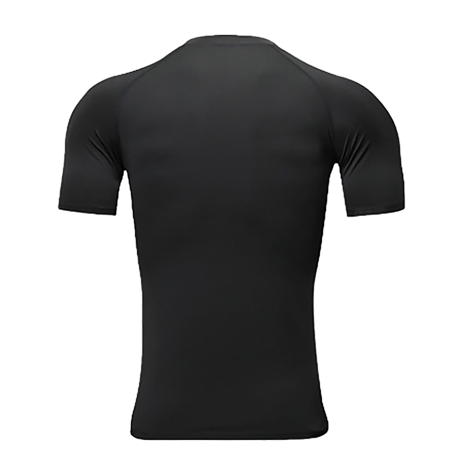 Men's Short Sleeve Compression Shirts Cool Dry Athletic Workout Tops Moisture Wicking Muscle Fit