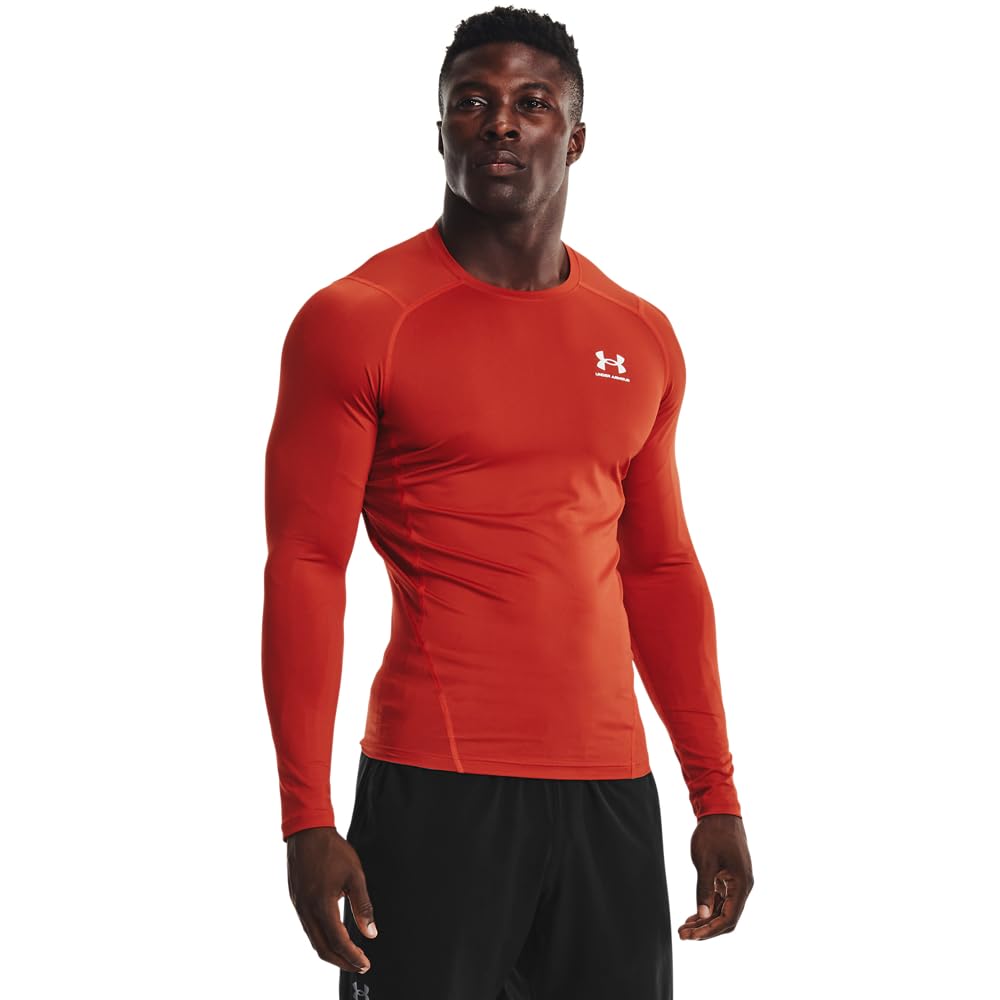 Men's HeatGear Long-Sleeve Compression Shirt for Training & Running