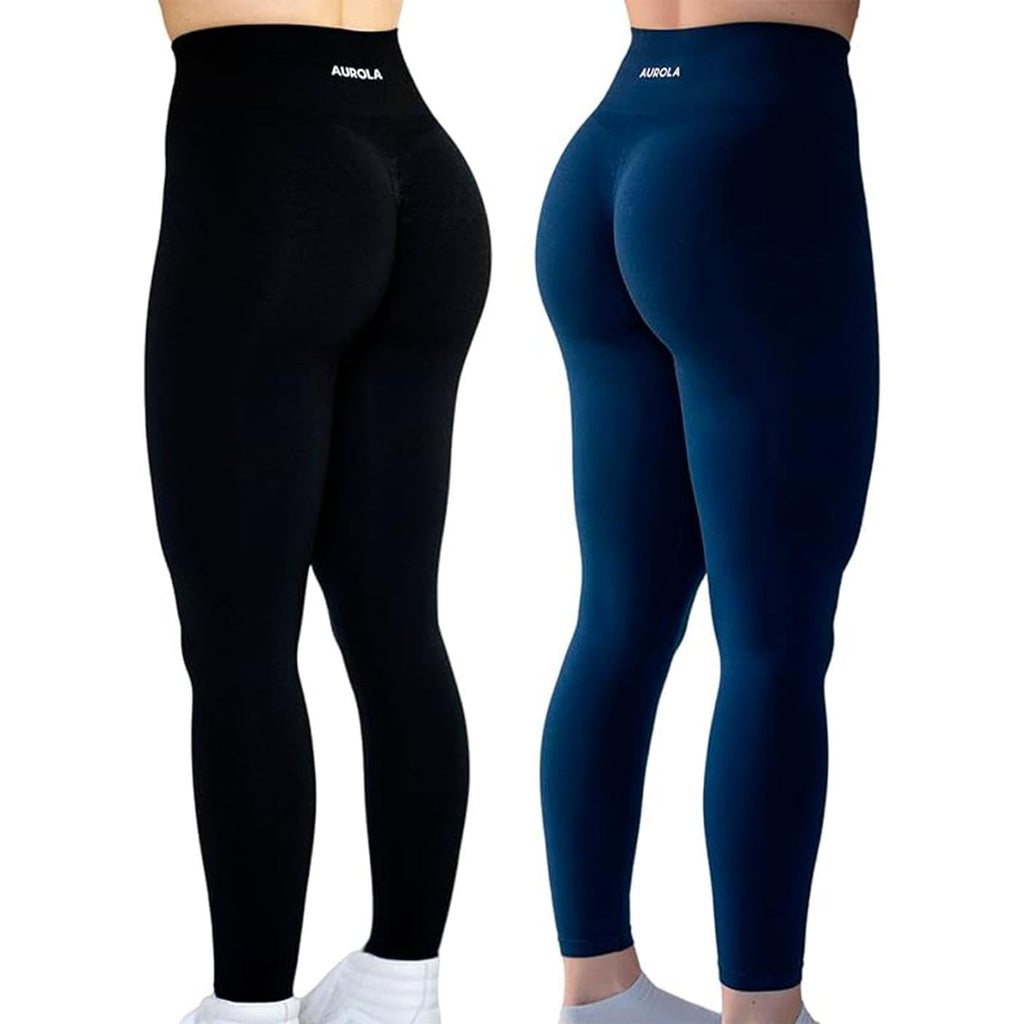 AUROLA Workout Leggings for Women Seamless Scrunch Tights Tummy Control Gym Fitness Girl Sport Active Yoga Pants