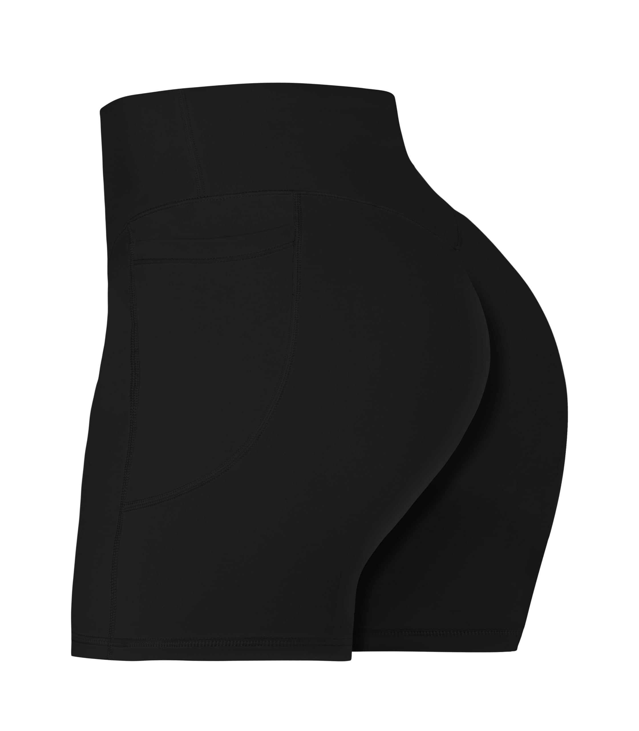 Sunzel No Front Seam Biker Shorts for Women with Pockets, Yoga Workout Gym Bike Shorts with Tummy Control