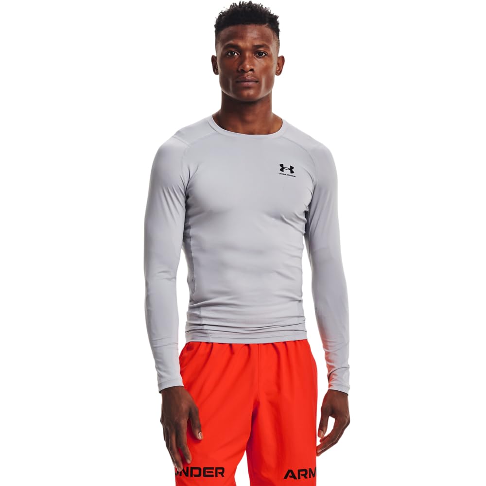 Men's HeatGear Long-Sleeve Compression Shirt for Training & Running