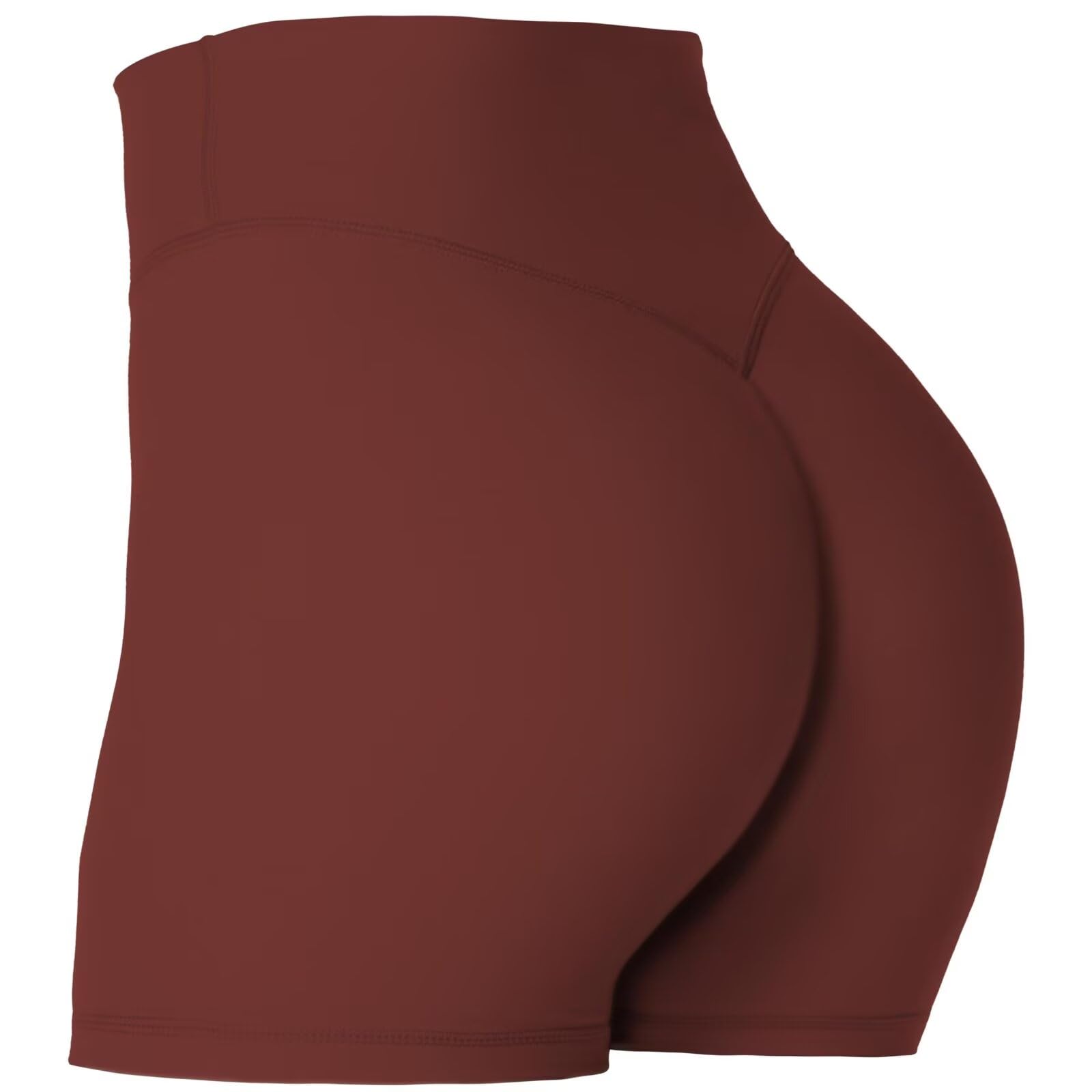Sunzel No Front Seam Biker Shorts for Women with Pockets, Yoga Workout Gym Bike Shorts with Tummy Control