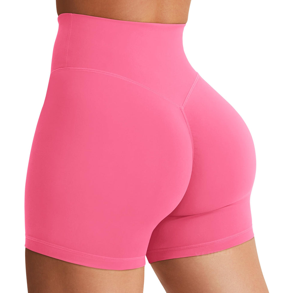 Women's High Waist Biker Shorts 3.6–6" Tummy Control Workout Yoga Gym Running Shorts