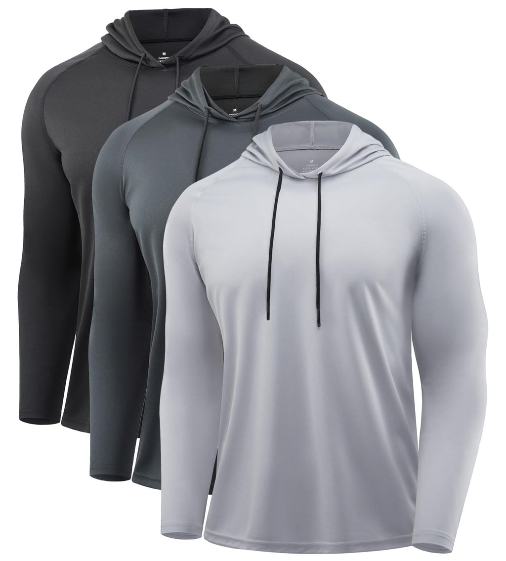 Men's Quick-Dry Long Sleeve Training Hoodie for Running & Gym
