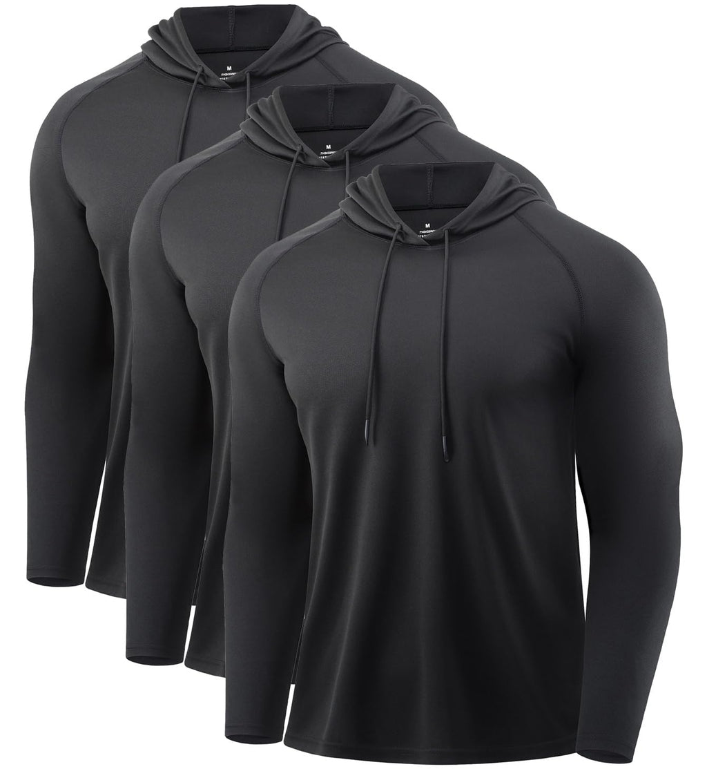 Men's Quick-Dry Long Sleeve Training Hoodie for Running & Gym