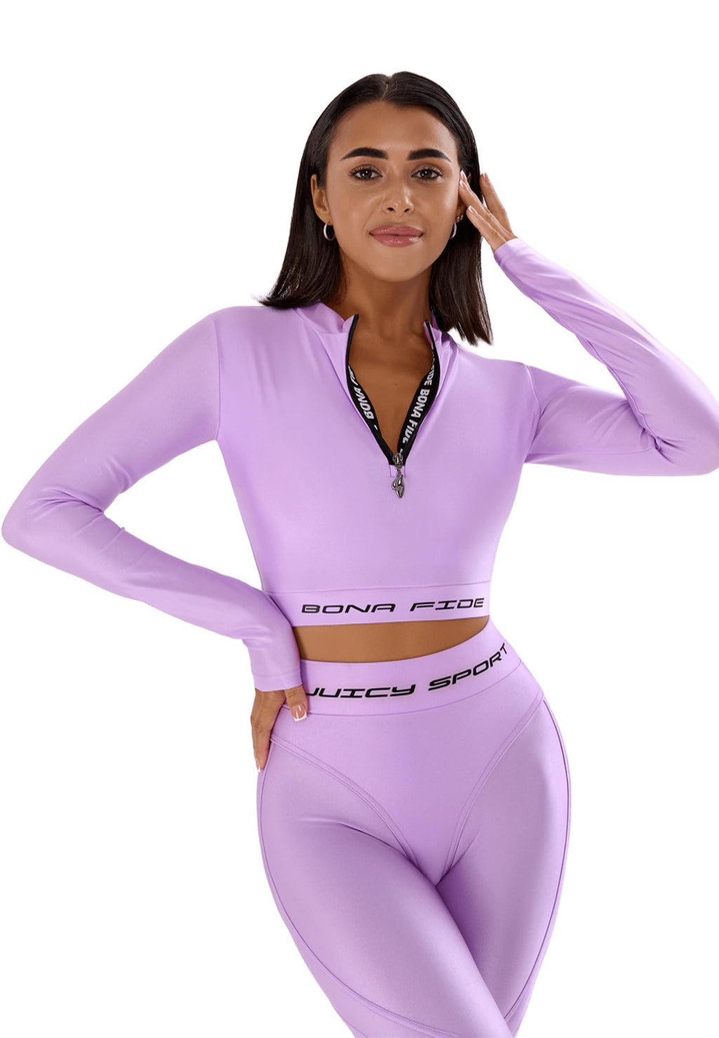 Bona Fide Women's Compression Workout Top Short/Long Sleeve Gym Yoga Running Crop Top