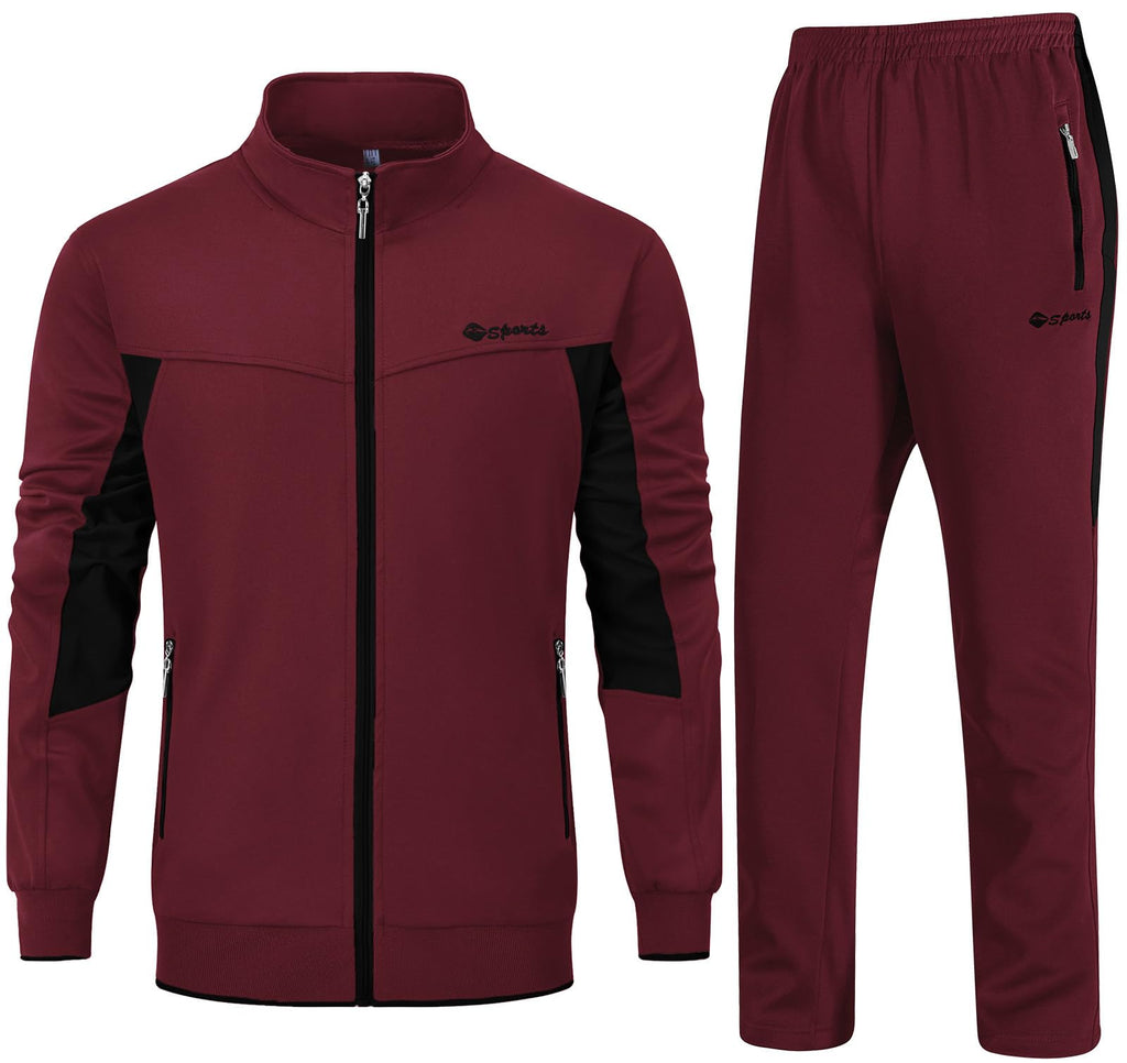 Men's 2-Piece Tracksuit Set for Training, Running & Gym Workouts