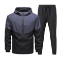 Men's Tracksuit Running Set Athletic Jacket And Jogger Pants Two Piece Workout Training Sportswear Plus Size Fit
