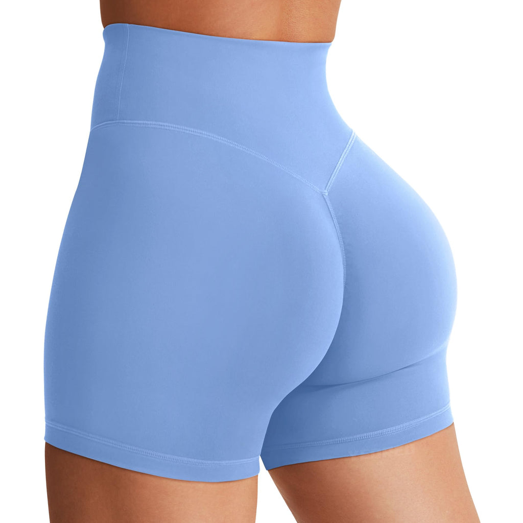 Women's High Waist Biker Shorts 3.6–6" Tummy Control Workout Yoga Gym Running Shorts