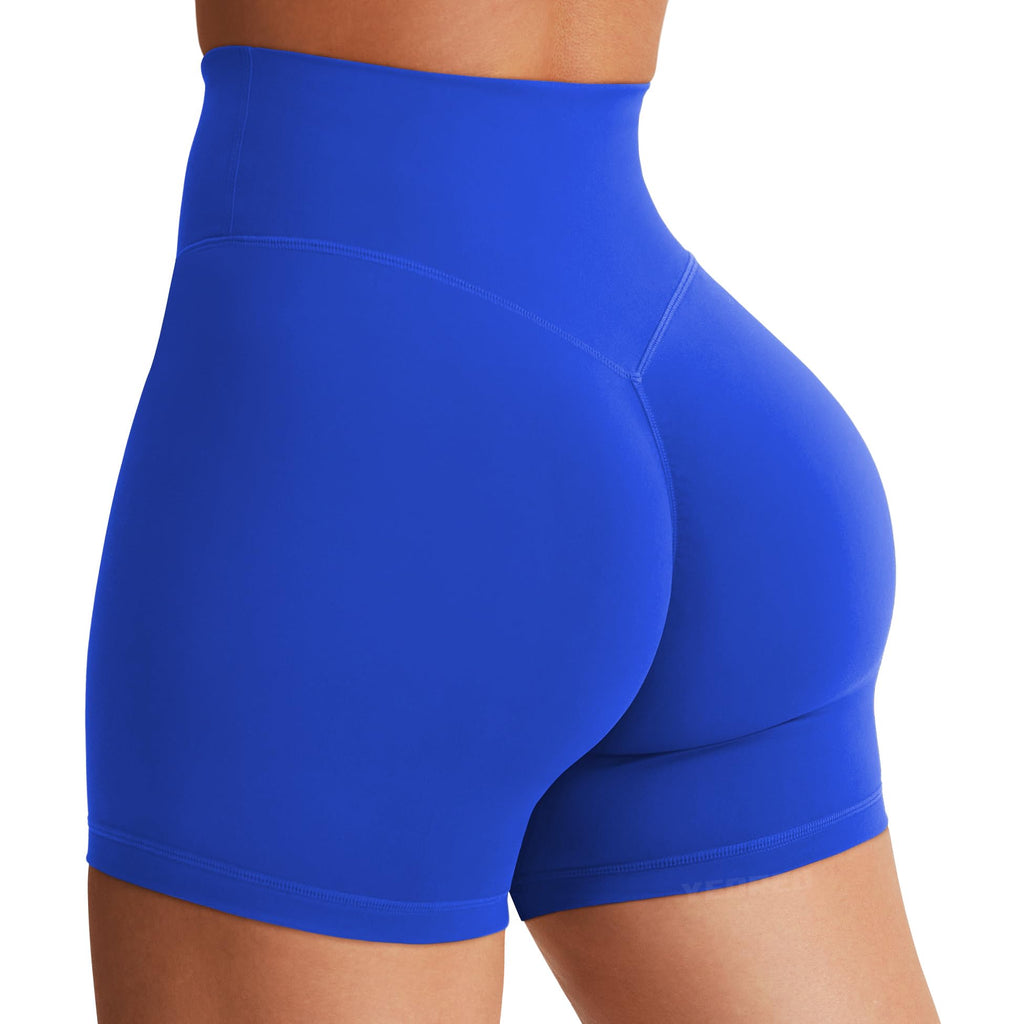 Women's High Waist Biker Shorts 3.6–6" Tummy Control Workout Yoga Gym Running Shorts