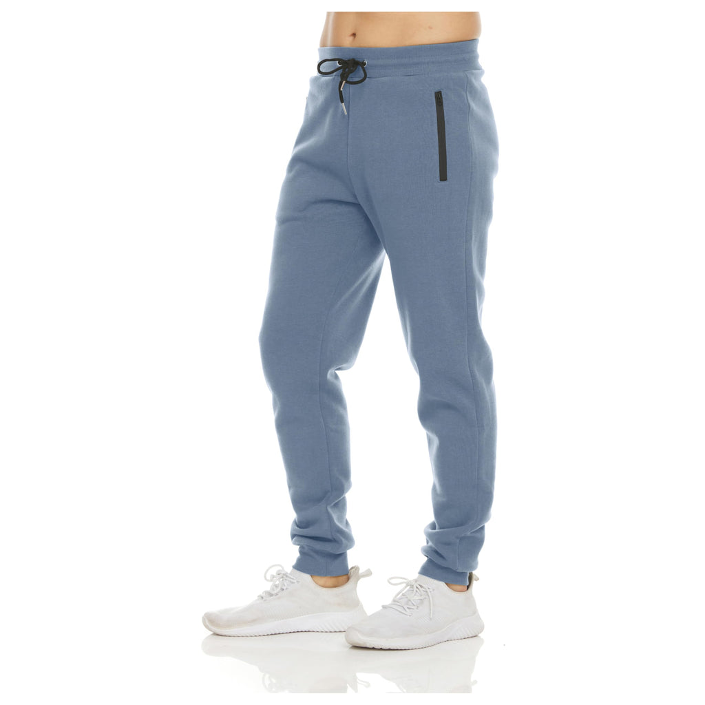 Men's Fleece Jogger Sweatpants with Zipper Pockets for Training
