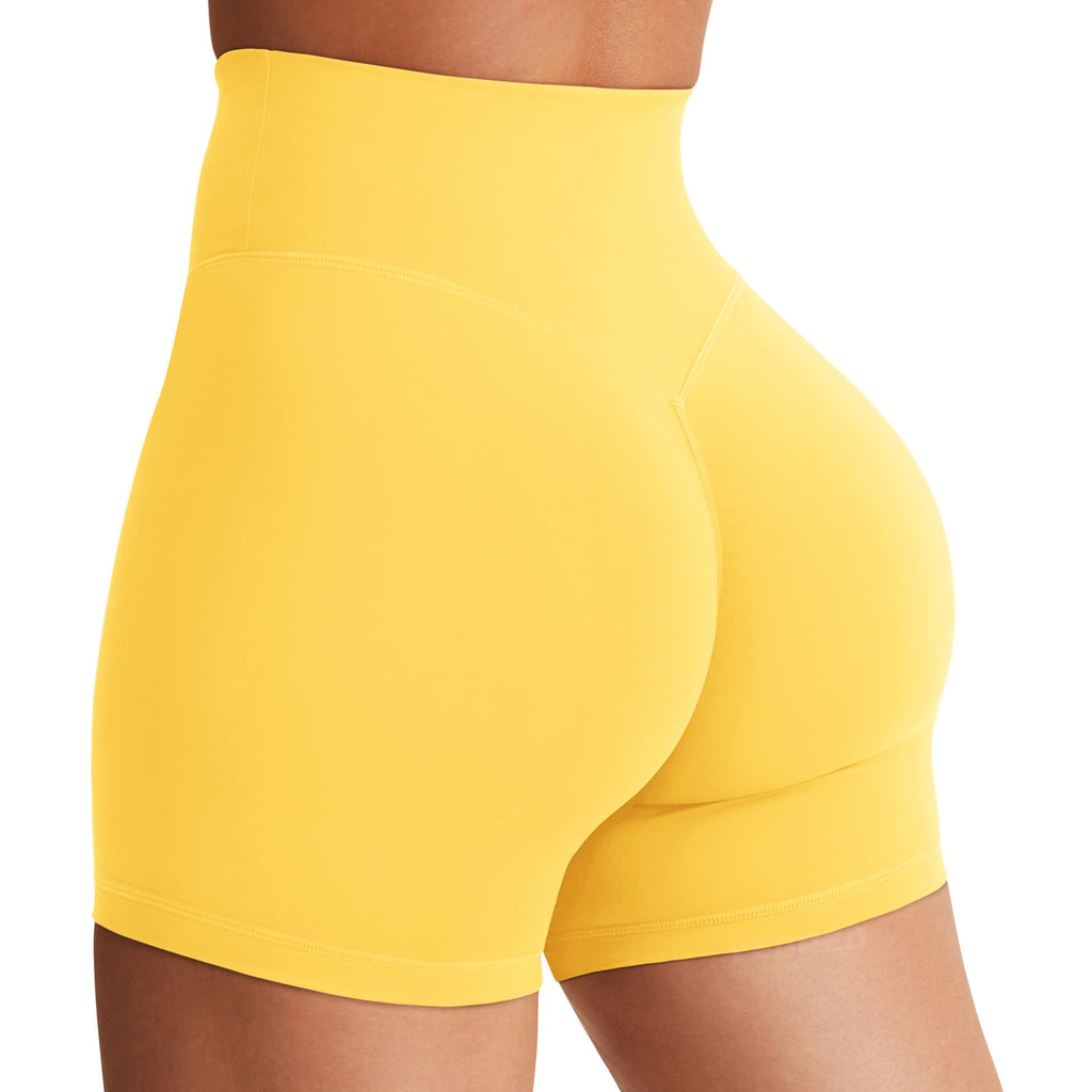 Women's High Waist Biker Shorts 3.6–6" Tummy Control Workout Yoga Gym Running Shorts
