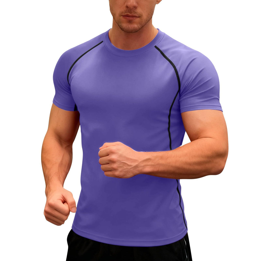 Men's Moisture-Wicking Compression T-Shirt for Training & Performance