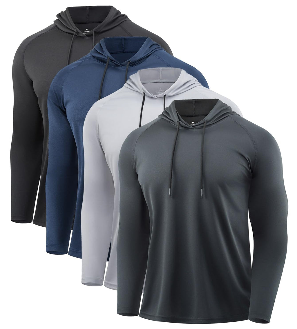 Men's Quick-Dry Long Sleeve Training Hoodie for Running & Gym