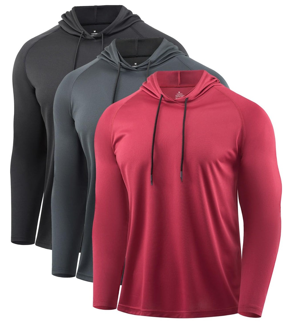 Men's Quick-Dry Long Sleeve Training Hoodie for Running & Gym