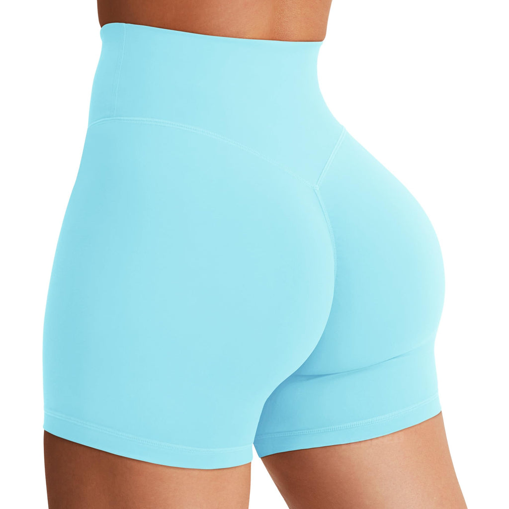 Women's High Waist Biker Shorts 3.6–6" Tummy Control Workout Yoga Gym Running Shorts