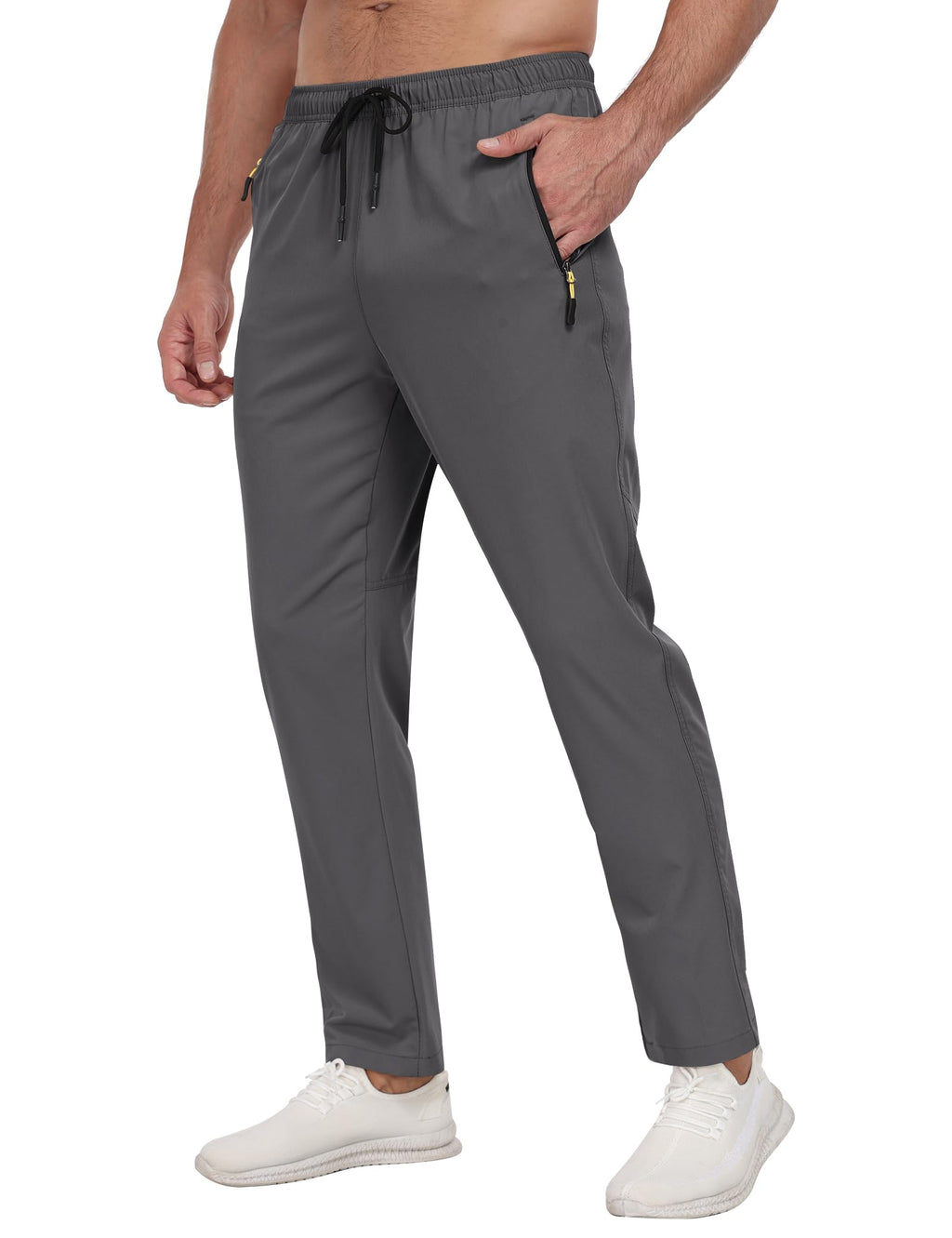 Men's Quick-Dry/Water Resistant Jogger Pants for Training, Hiking & Running