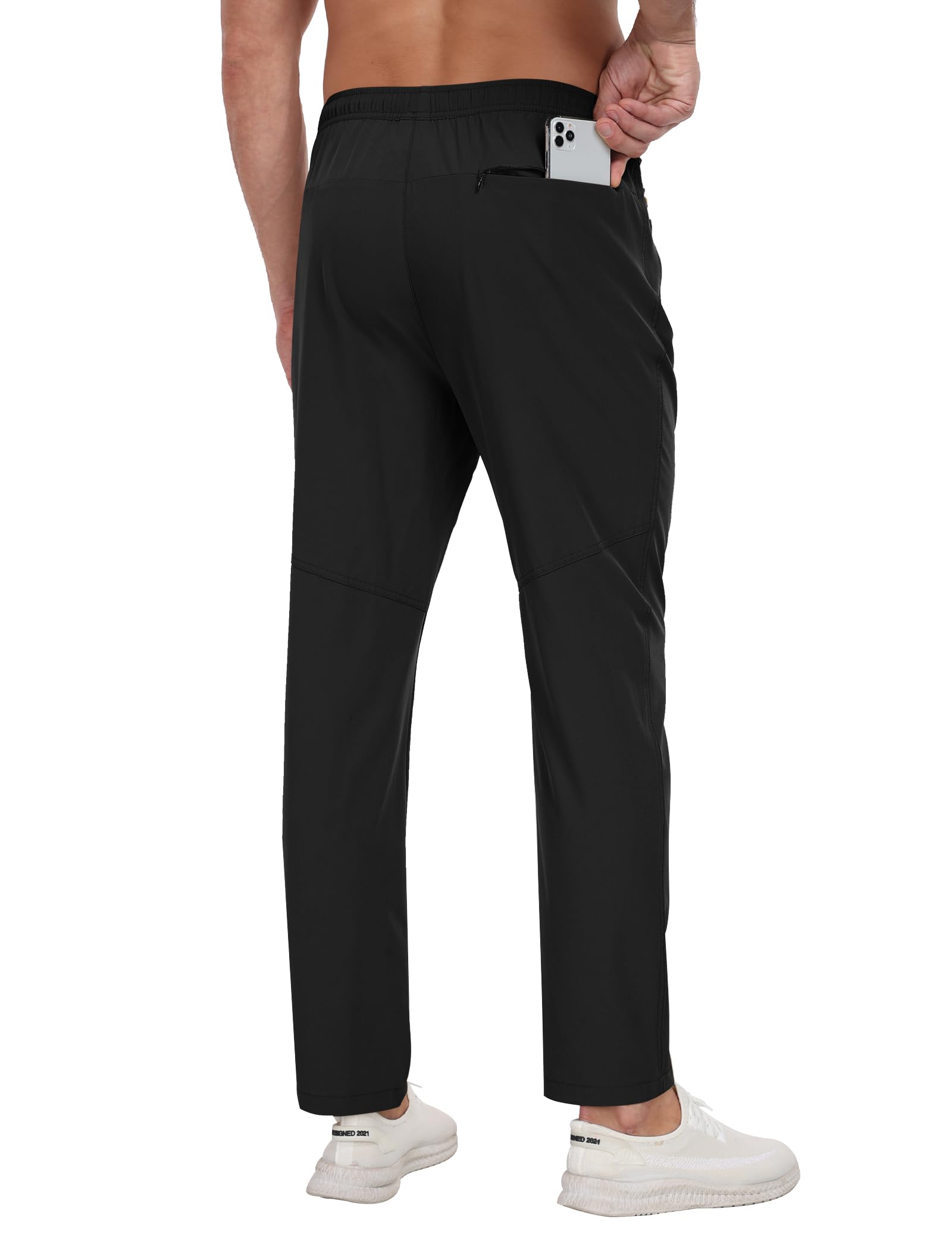 Zoofly Men's Sweatpants Athletic Pants Breathable Quick Dry Water Resistant Jogger Track Pants Workout Hiking Pants