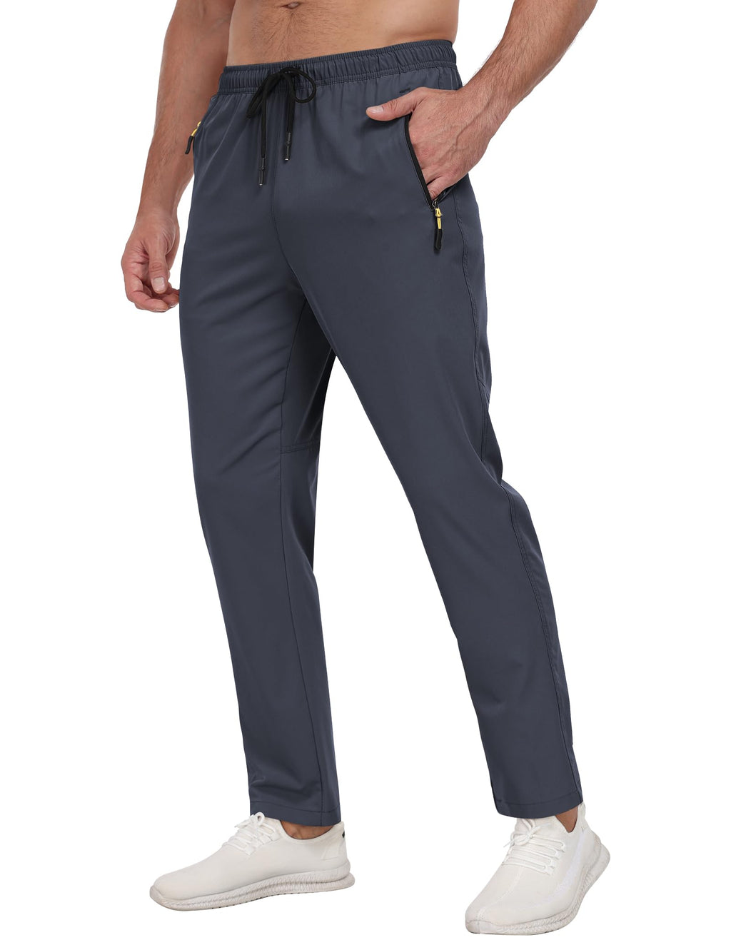 Men's Quick-Dry/Water Resistant Jogger Pants for Training, Hiking & Running