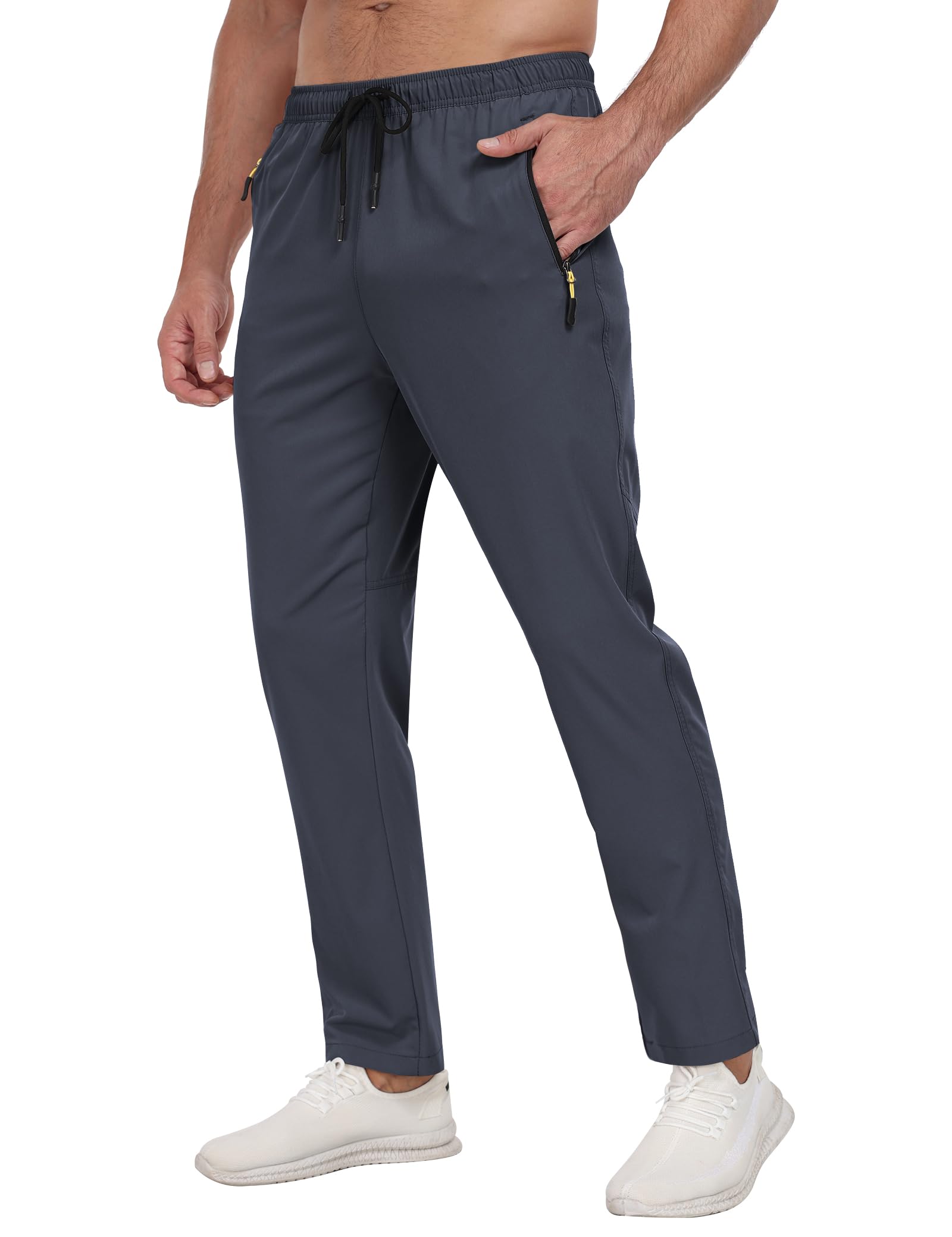Men's Quick-Dry/Water Resistant Jogger Pants for Training, Hiking & Running