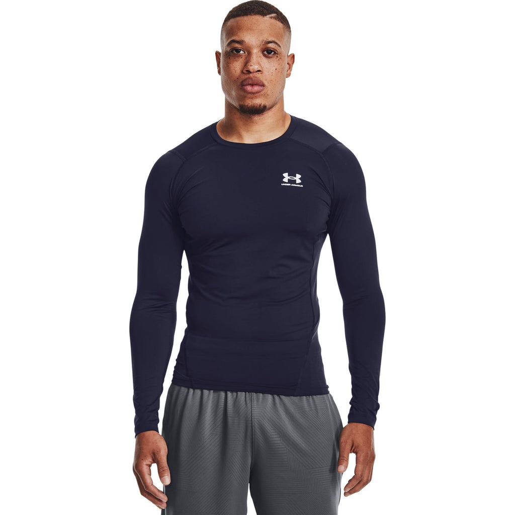 Men's HeatGear Long-Sleeve Compression Shirt for Training & Running