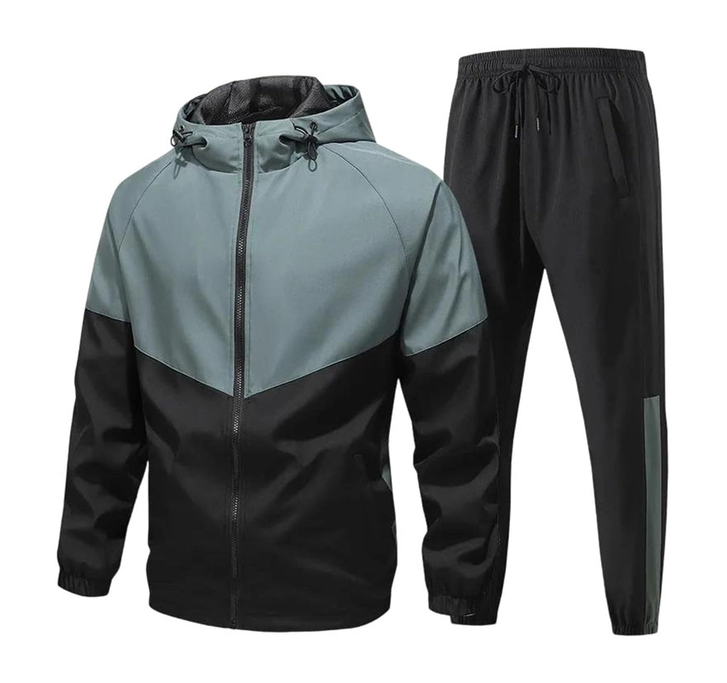 Men's 2-Piece Running Tracksuit Set with Jacket & Jogger Pants