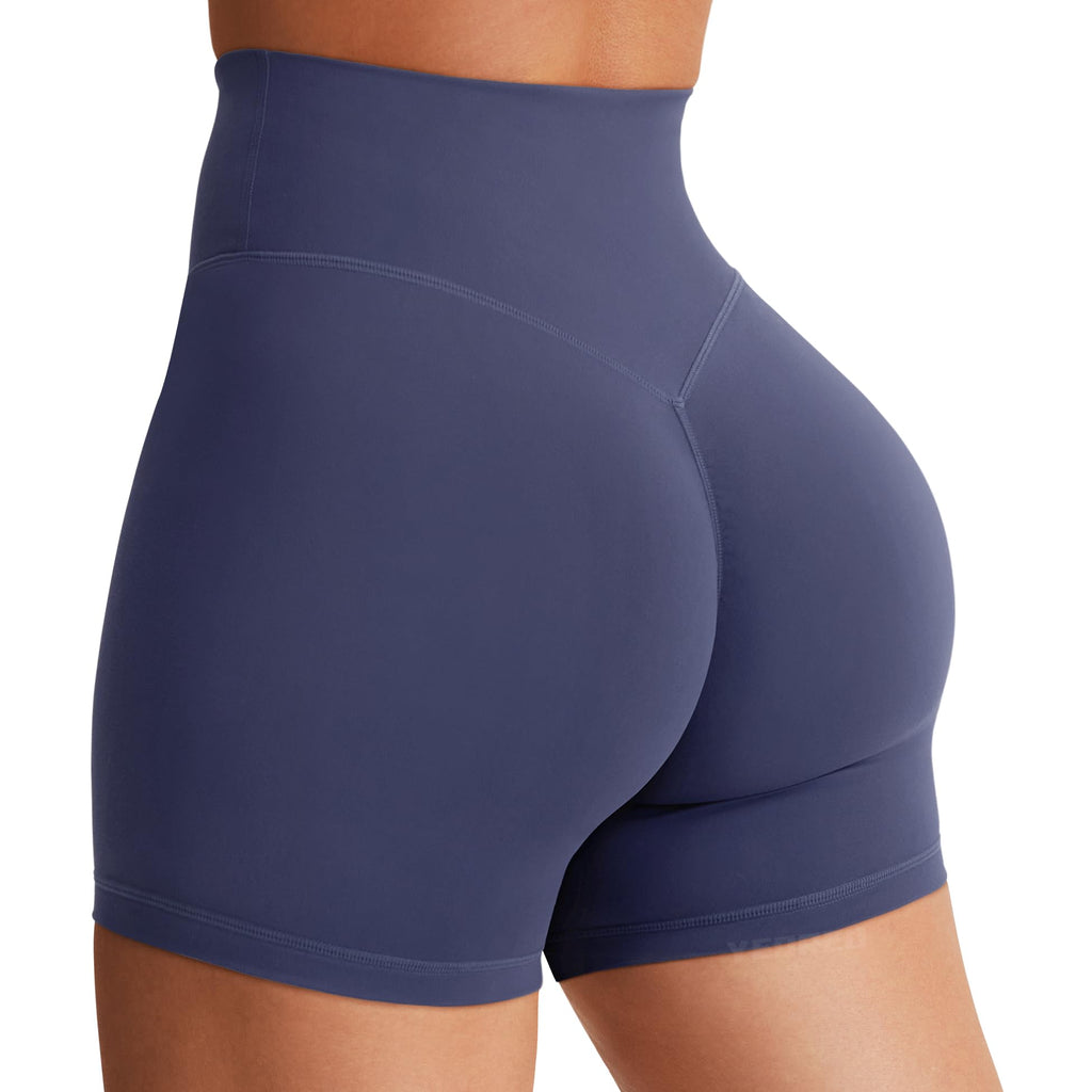 Women's High Waist Biker Shorts 3.6–6" Tummy Control Workout Yoga Gym Running Shorts