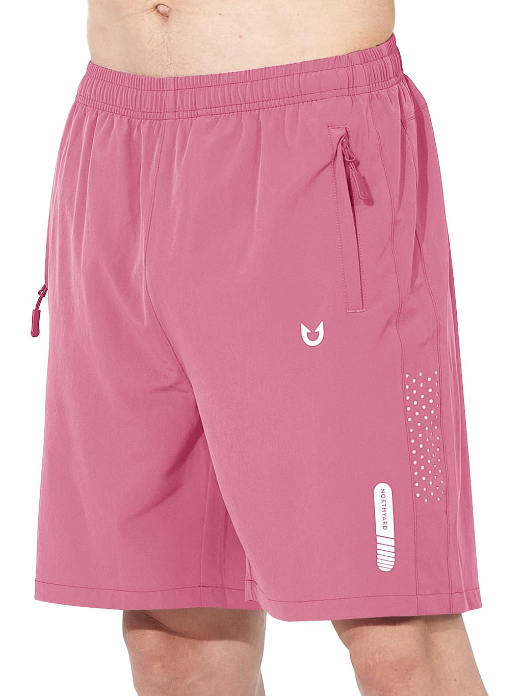 Men's Quick-Dry Running Shorts with Zipper Pockets for Training
