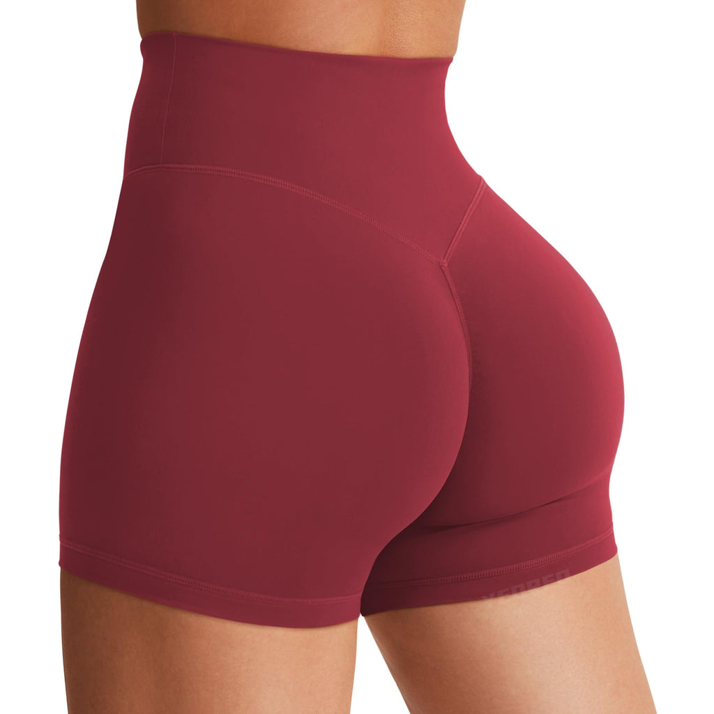 Women's High Waist Biker Shorts 3.6–6" Tummy Control Workout Yoga Gym Running Shorts
