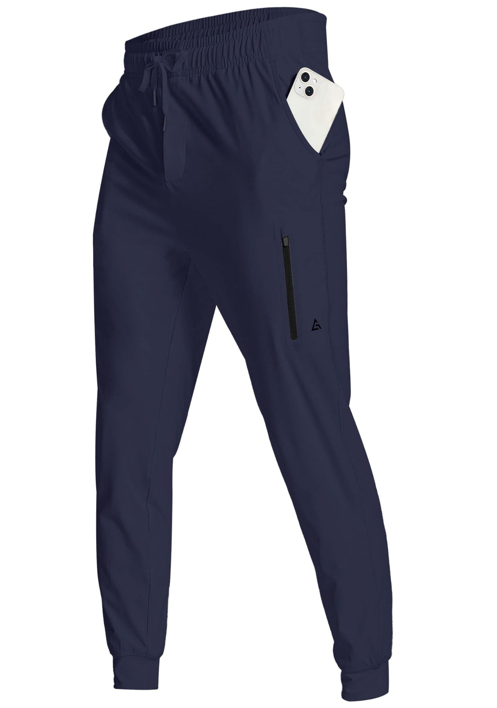 Men's Stretch Athletic Joggers with Zipper Pockets for Training
