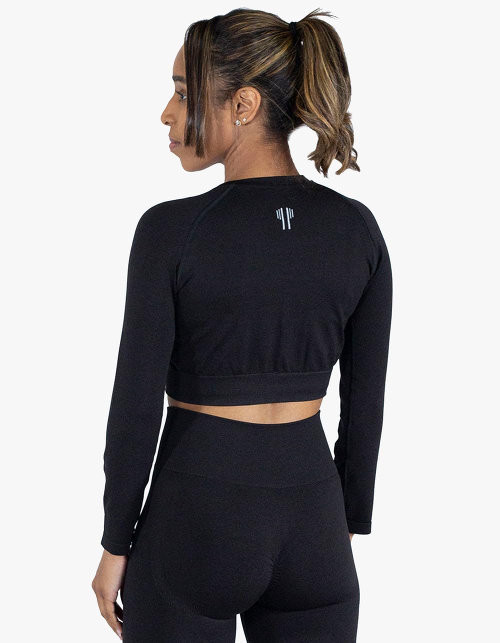 BYATHLETE Strong Start Seamless Long Sleeve Crop Top