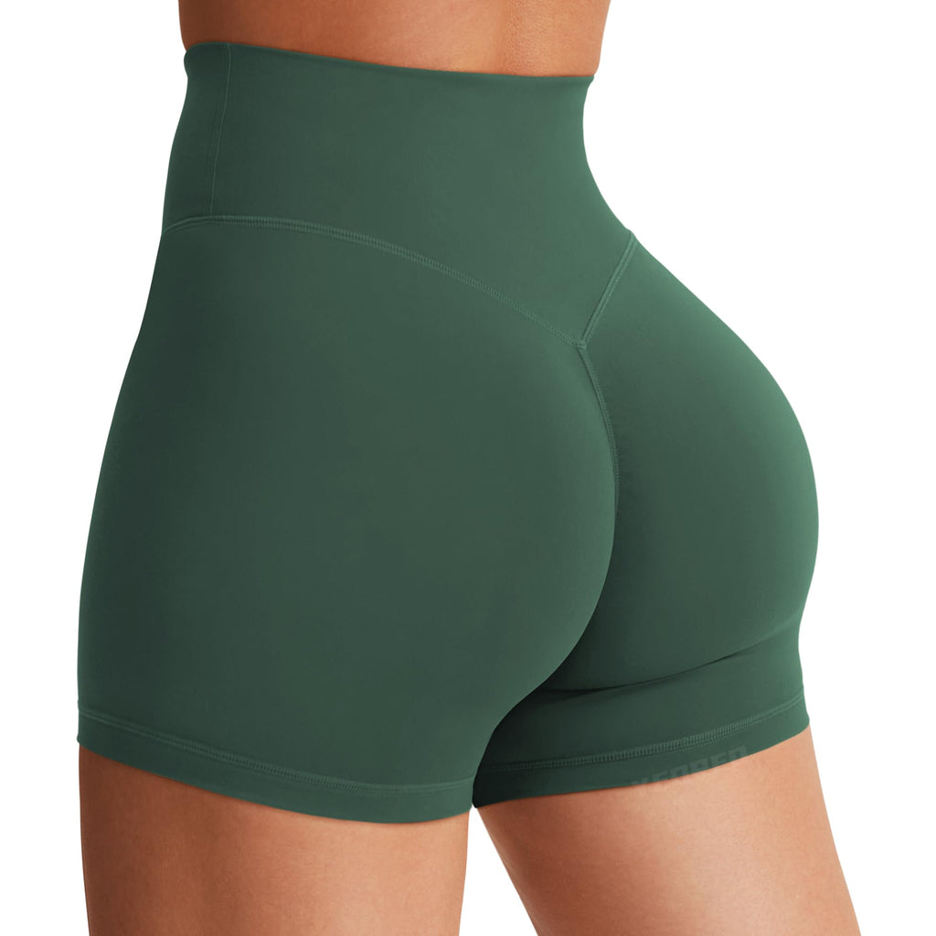 Women's High Waist Biker Shorts 3.6–6" Tummy Control Workout Yoga Gym Running Shorts