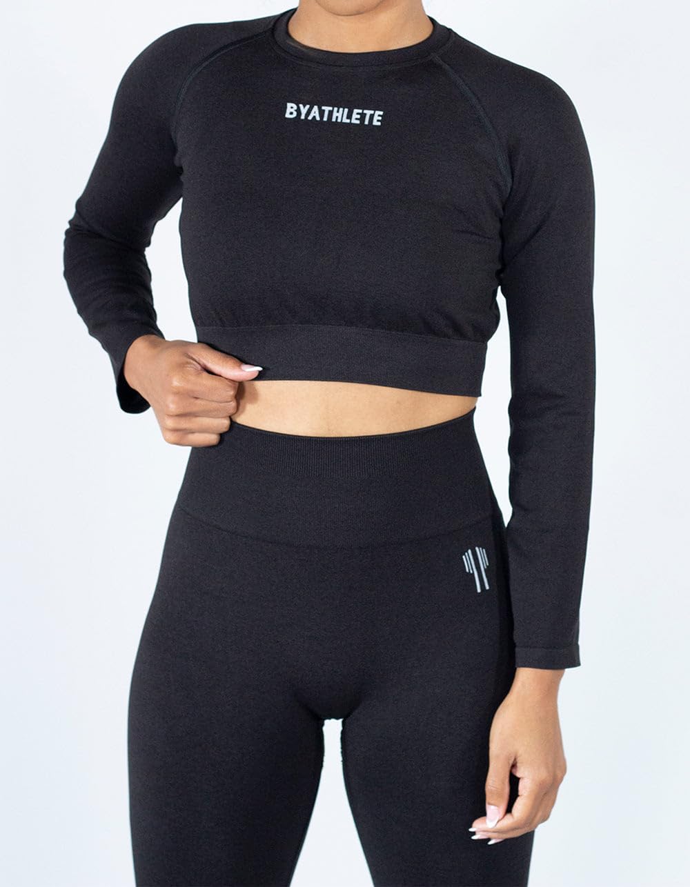 BYATHLETE Strong Start Seamless Long Sleeve Crop Top