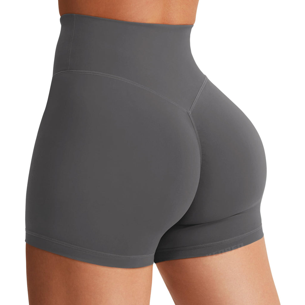 Women's High Waist Biker Shorts 3.6–6" Tummy Control Workout Yoga Gym Running Shorts