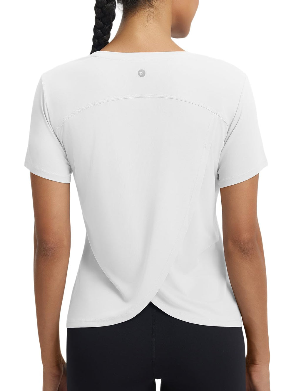 Women's Quick-Dry Workout T-Shirt with Sun Protection for Running, Tennis & Training