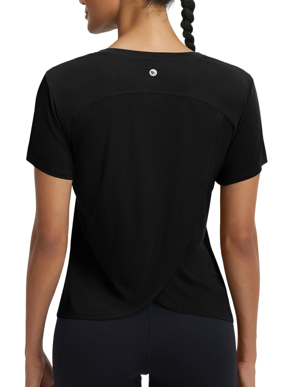 Women's Quick-Dry Workout T-Shirt with Sun Protection for Running, Tennis & Training