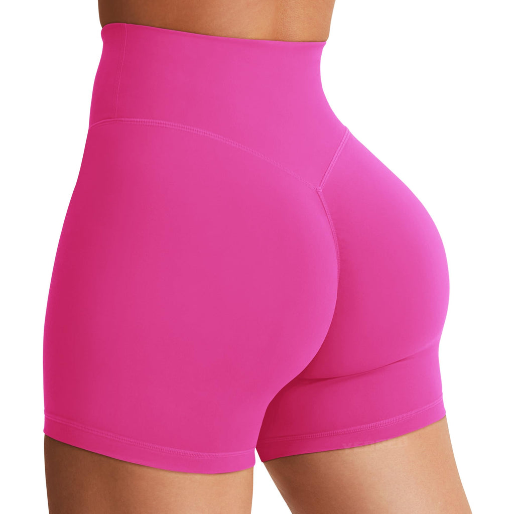 Women's High Waist Biker Shorts 3.6–6" Tummy Control Workout Yoga Gym Running Shorts