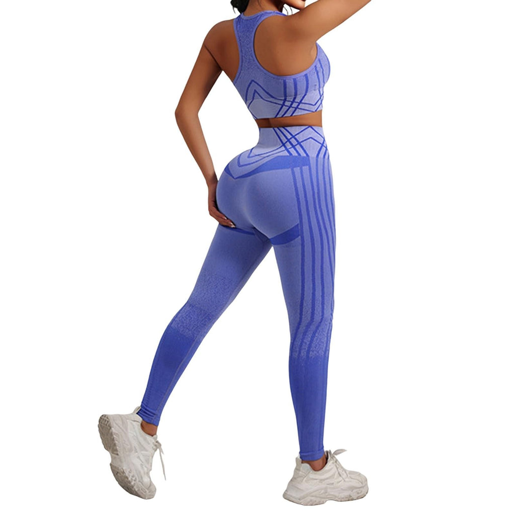 Women's Seamless Yoga Workout Set with Sports Bra & Leggings